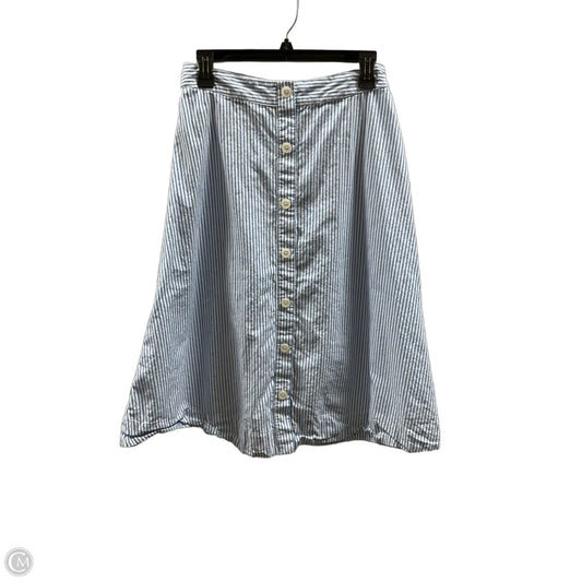 Skirt Midi By A New Day In Striped Pattern, Size: M