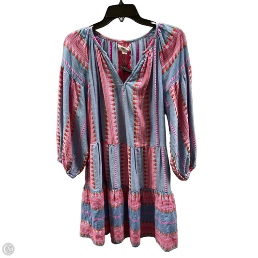 Dress Casual Midi By Velvet In Multi-colored, Size: S