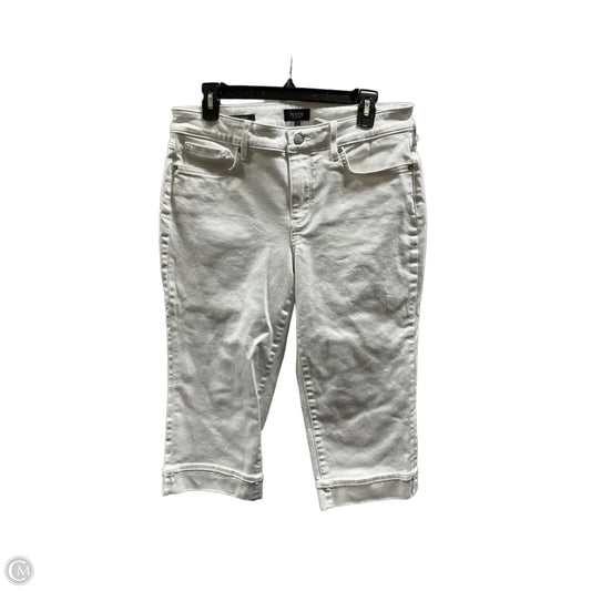 Jeans Cropped By Not Your Daughters Jeans In White Denim, Size: 10p