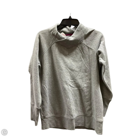Athletic Sweatshirt Collar By Calvin Klein In Grey, Size: M