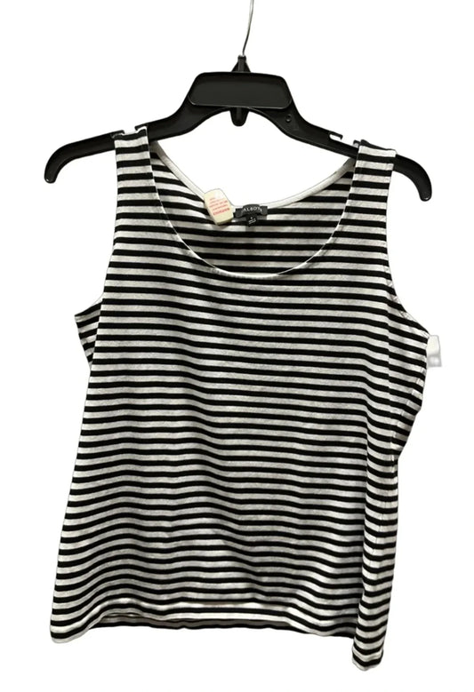 Top Sleeveless Basic By Talbots In Striped Pattern, Size: L