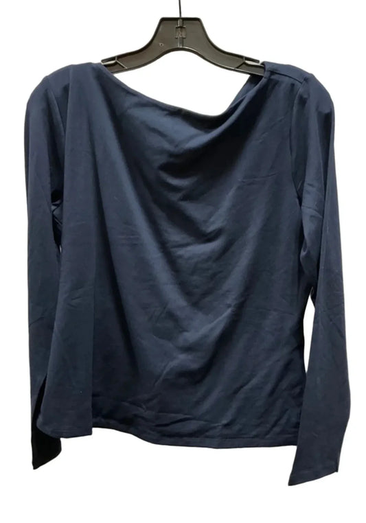 Top Long Sleeve Basic By Banana Republic In Navy, Size: L