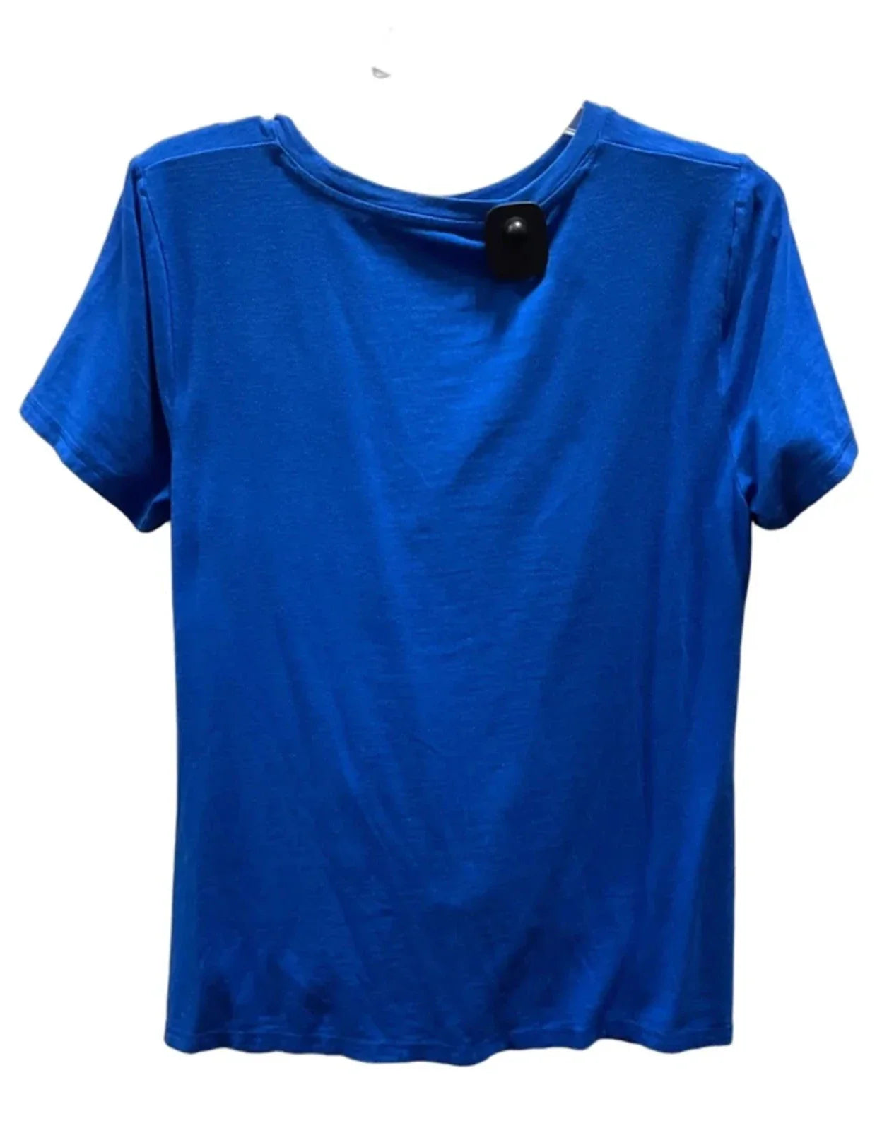 Top Short Sleeve Basic By Talbots In Blue, Size: L