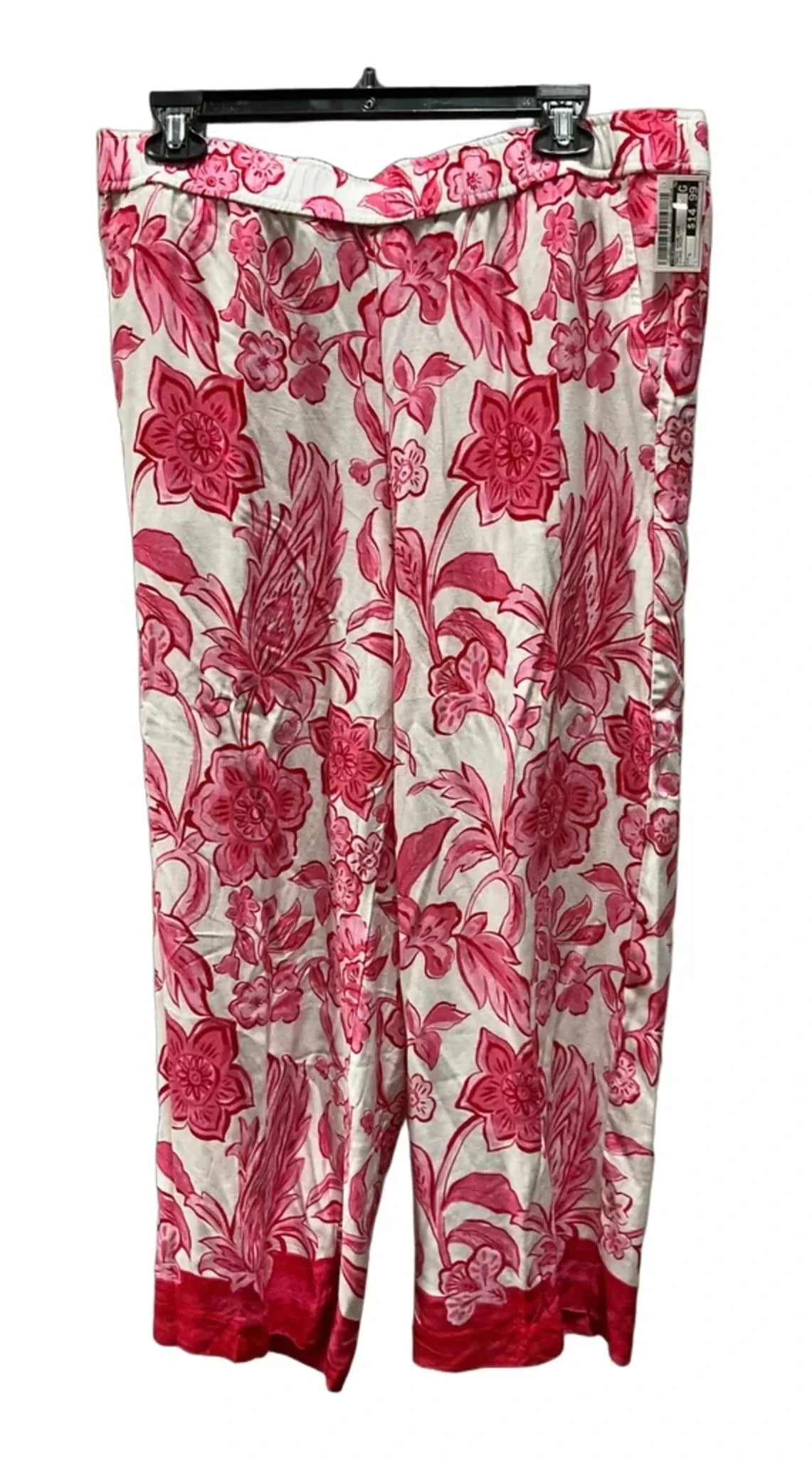 Pants Wide Leg By Talbots In Floral Print, Size: L