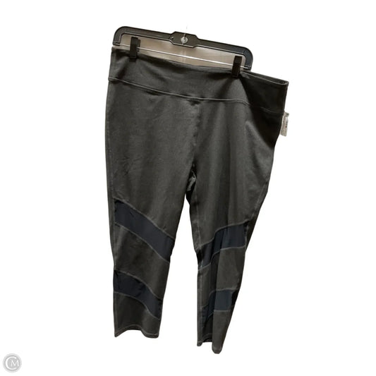 Athletic Leggings By Fabletics In Grey, Size: Xxl