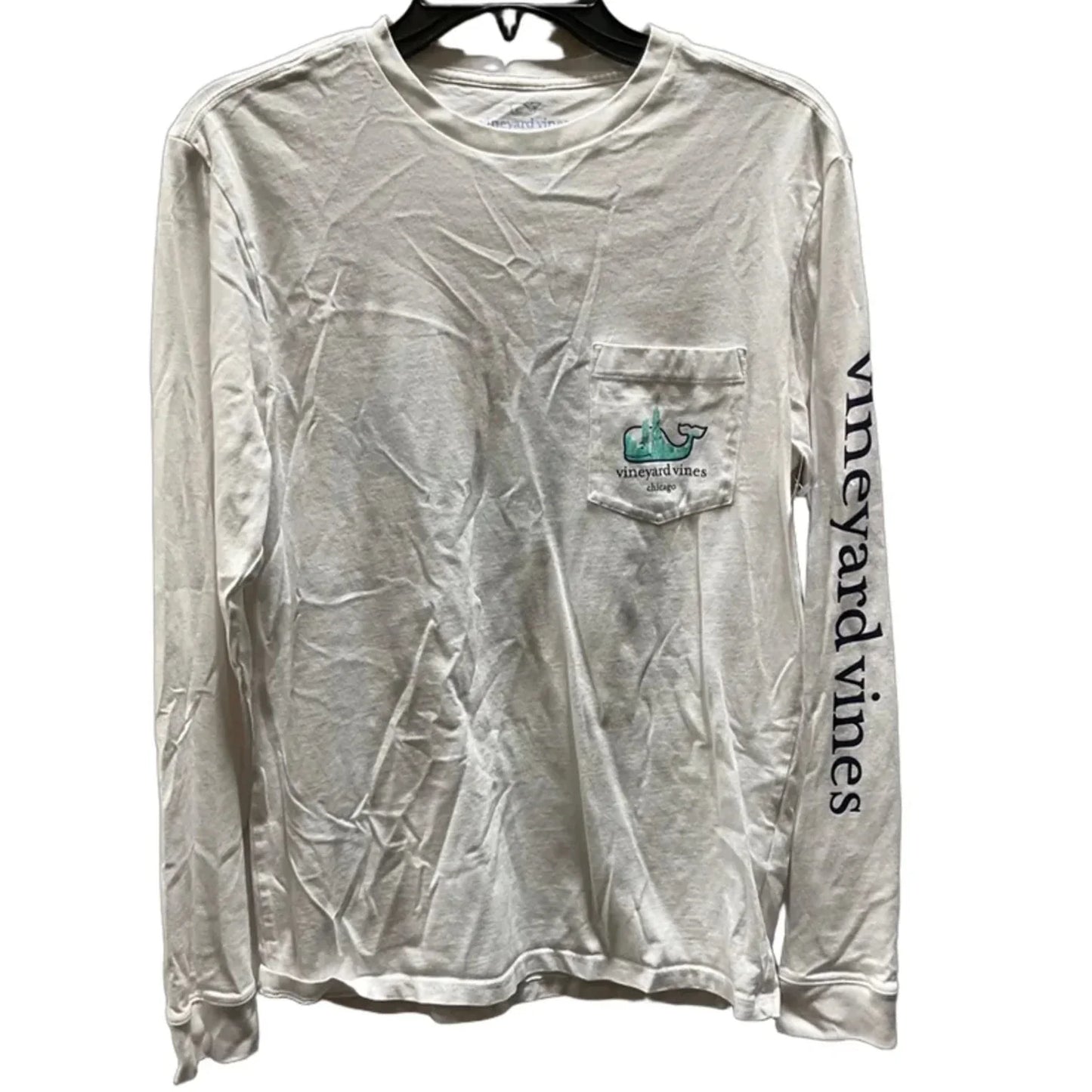 Top Long Sleeve By Vineyard Vines In White, Size: Xs
