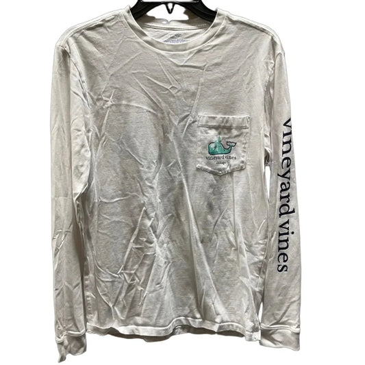 Top Long Sleeve By Vineyard Vines In White, Size: Xs