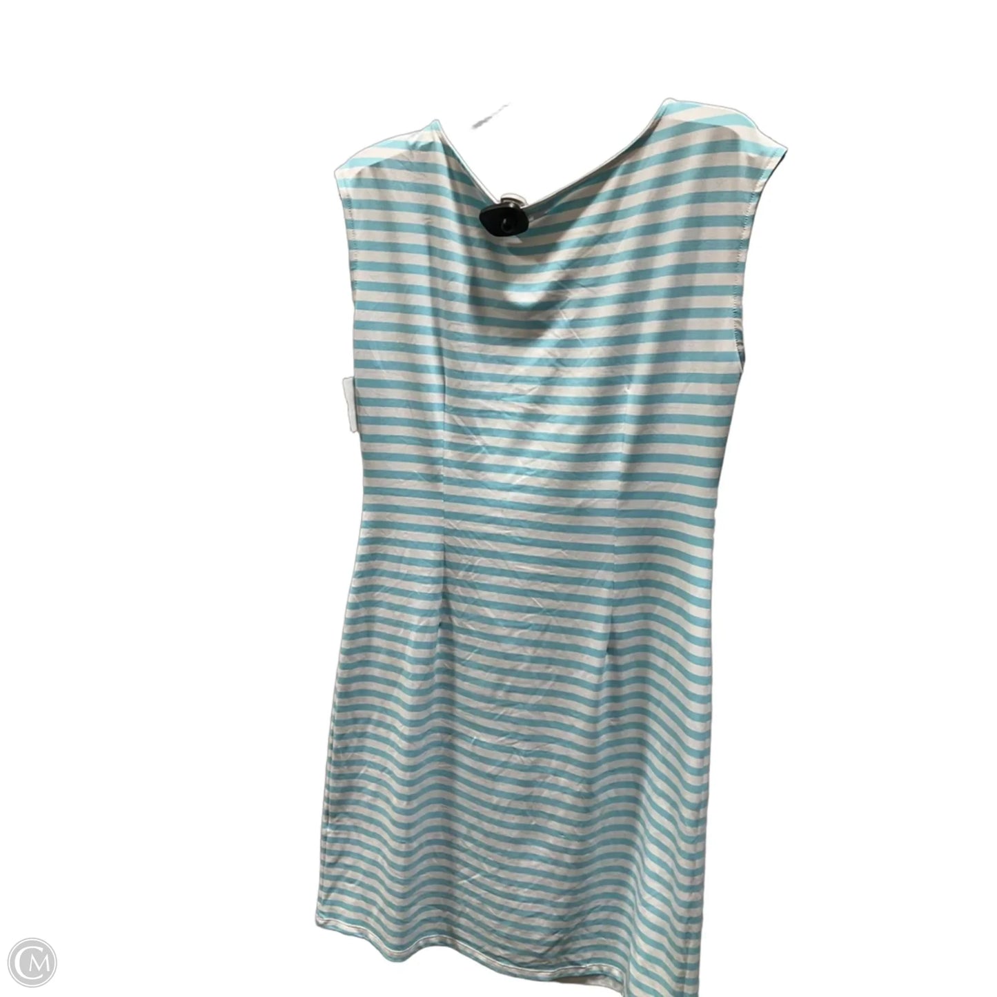 Dress Casual Midi By Talbots In Striped Pattern, Size: L