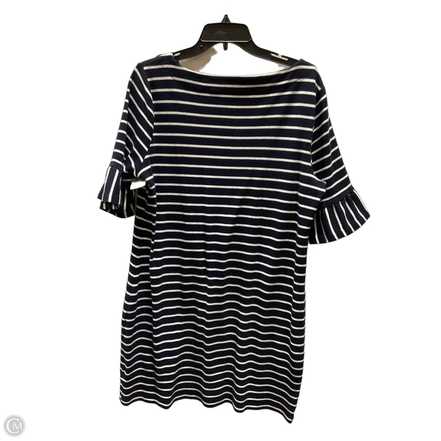 Dress Casual Midi By Talbots In Striped Pattern, Size: Xl
