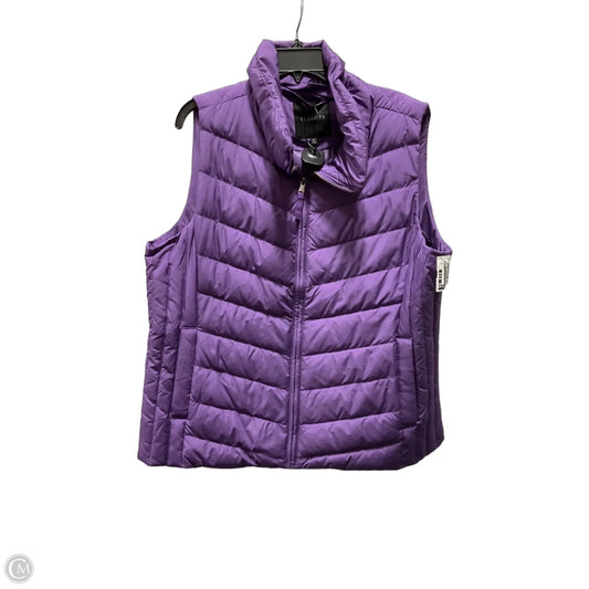 Vest Puffer & Quilted By Talbots In Purple, Size: Xl