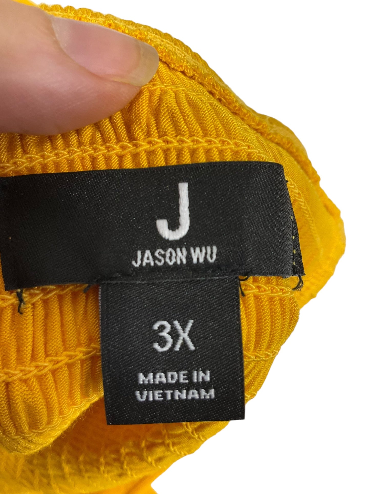 Yellow Dress Casual Midi Jason Wu, Size 3x