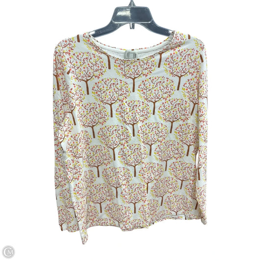 Top Long Sleeve By Talbots In Orange & Red, Size: 1x