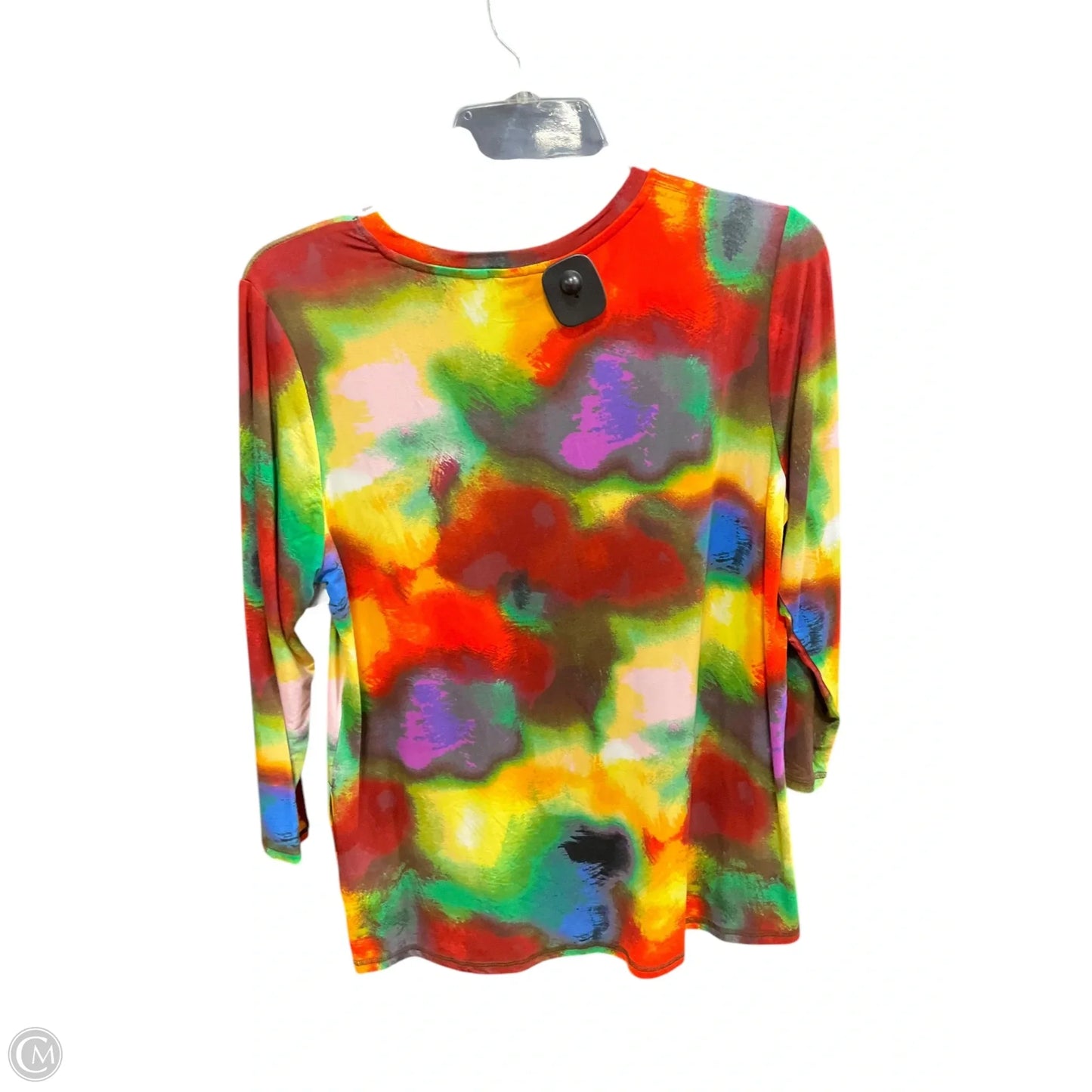 Top Long Sleeve By Logo In Tie Dye Print, Size: S