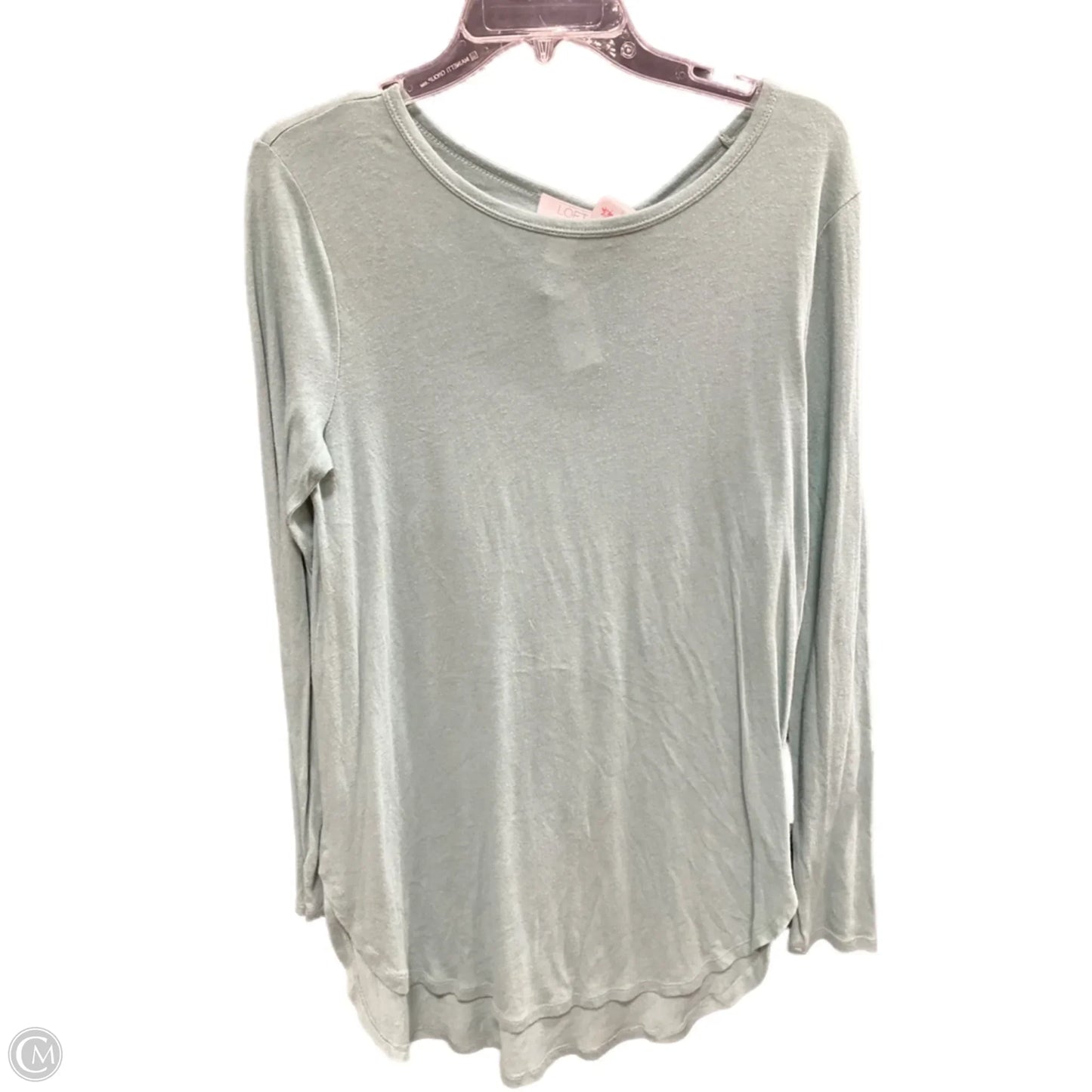 Top Long Sleeve By Loft In Green, Size: M
