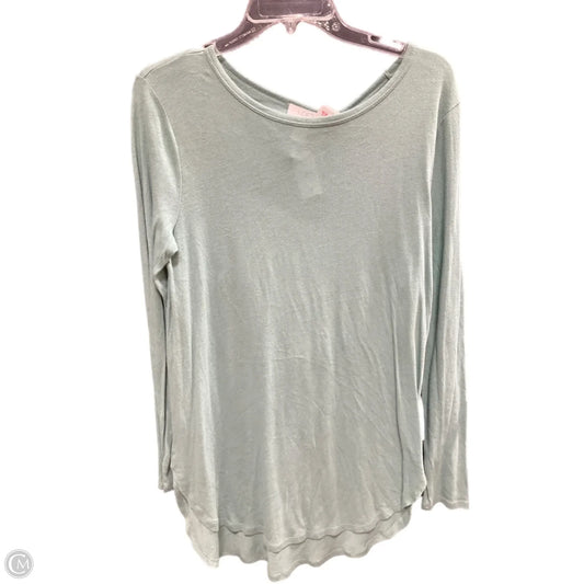 Top Long Sleeve By Loft In Green, Size: M
