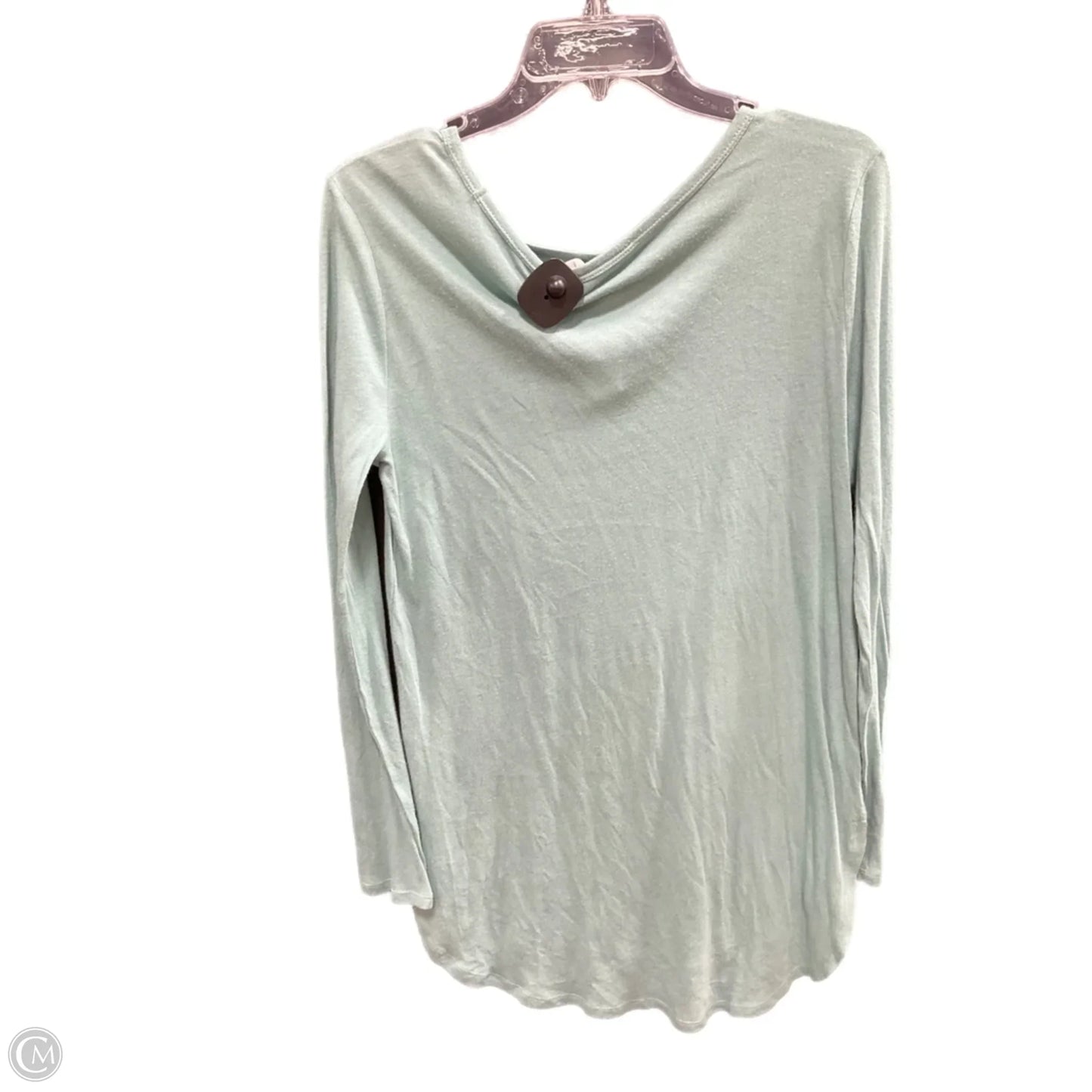 Top Long Sleeve By Loft In Green, Size: M