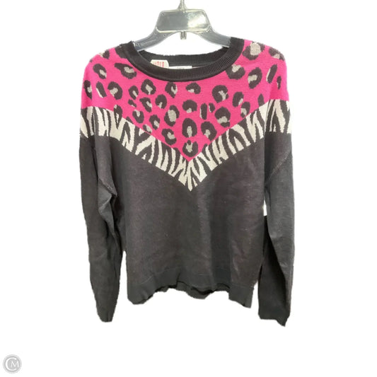 Sweater By Bar Iii In Leopard Print, Size: M