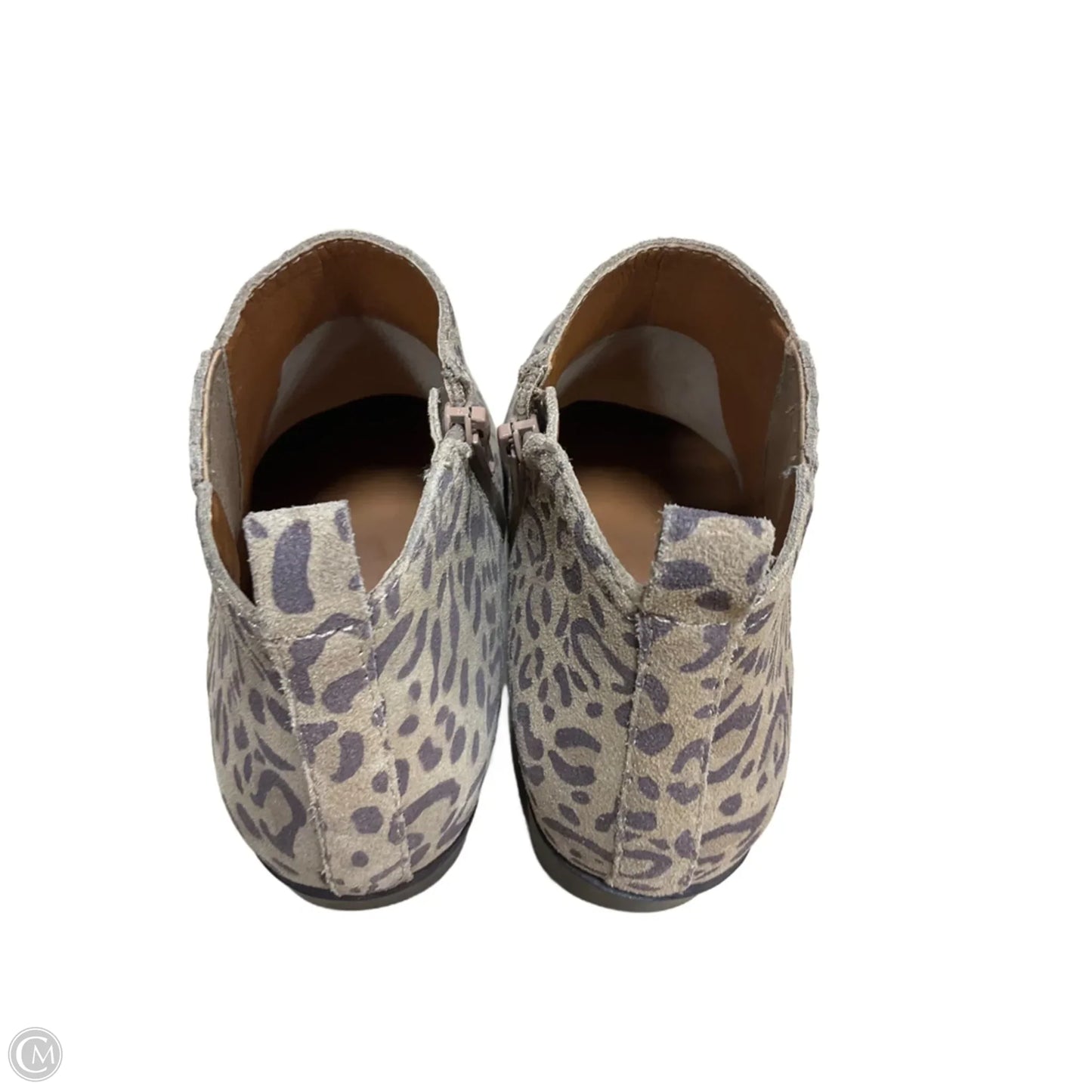Boots Ankle Flats By Lucky Brand In Leopard Print, Size: 7.5