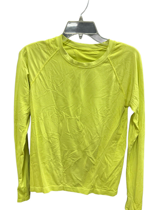 Athletic Top Long Sleeve Crewneck By Athleta In Green, Size: M