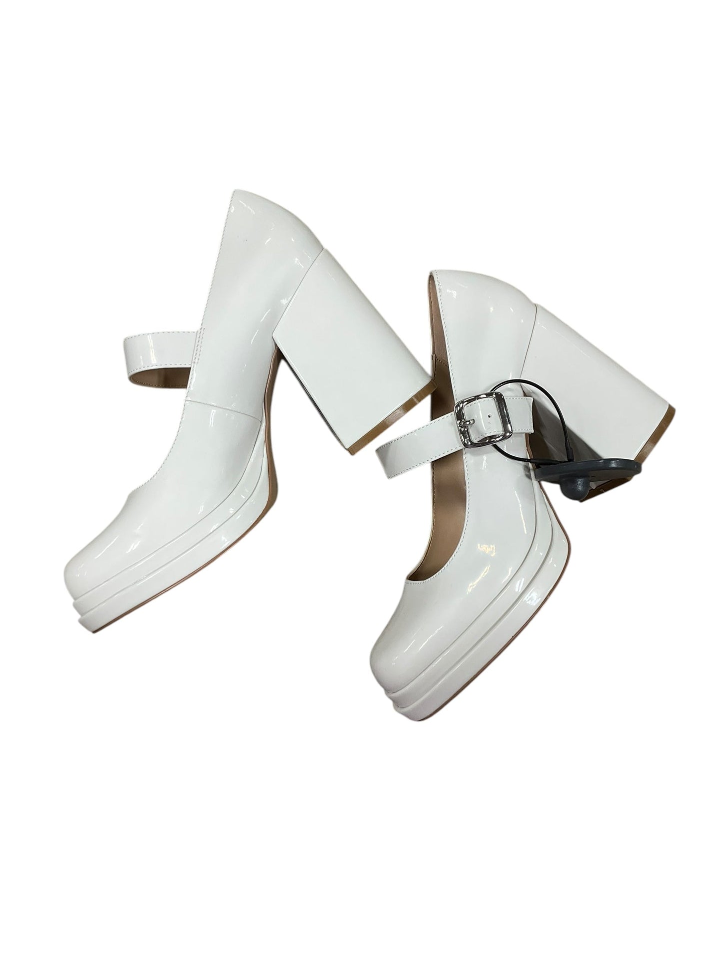 Shoes Heels Block By Steve Madden In Cream, Size: 7