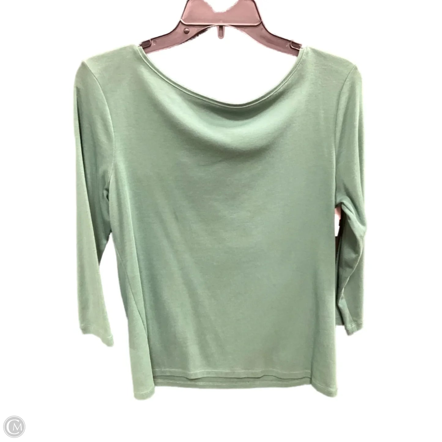 Top Long Sleeve By Talbots In Green, Size: M