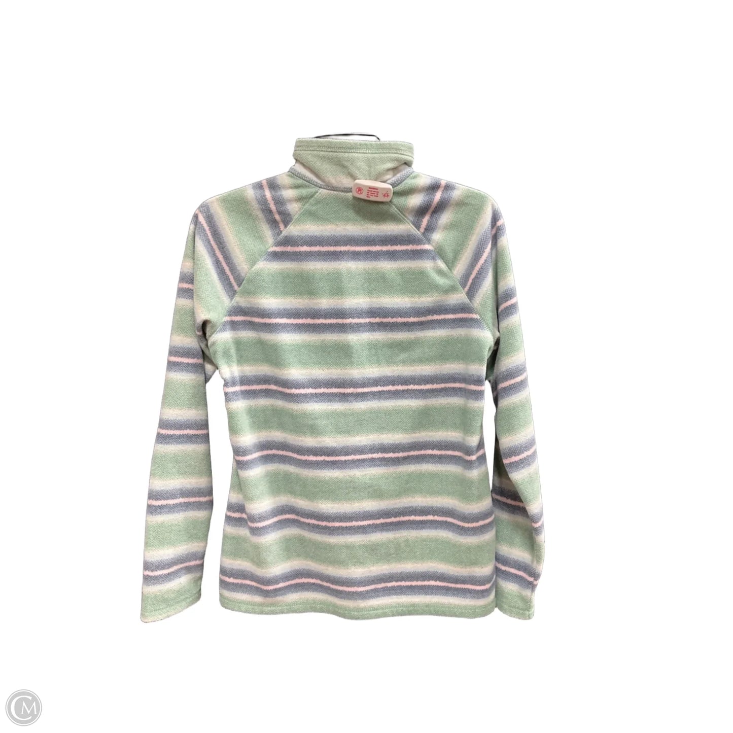 Athletic Jacket By Eddie Bauer In Striped Pattern, Size: S