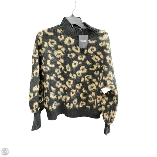 Sweater By Forever 21 In Leopard Print, Size: S