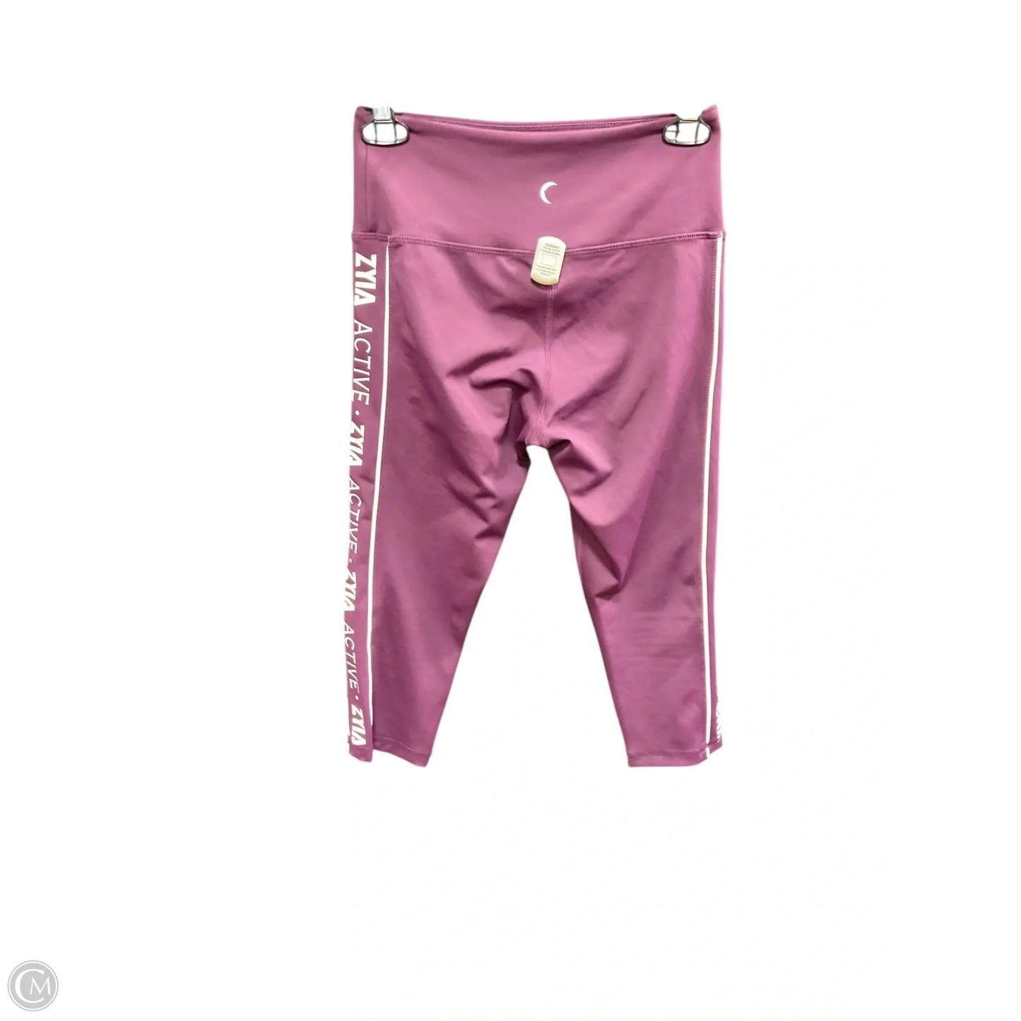 Athletic Capris By Zyia In Purple & White, Size: 4