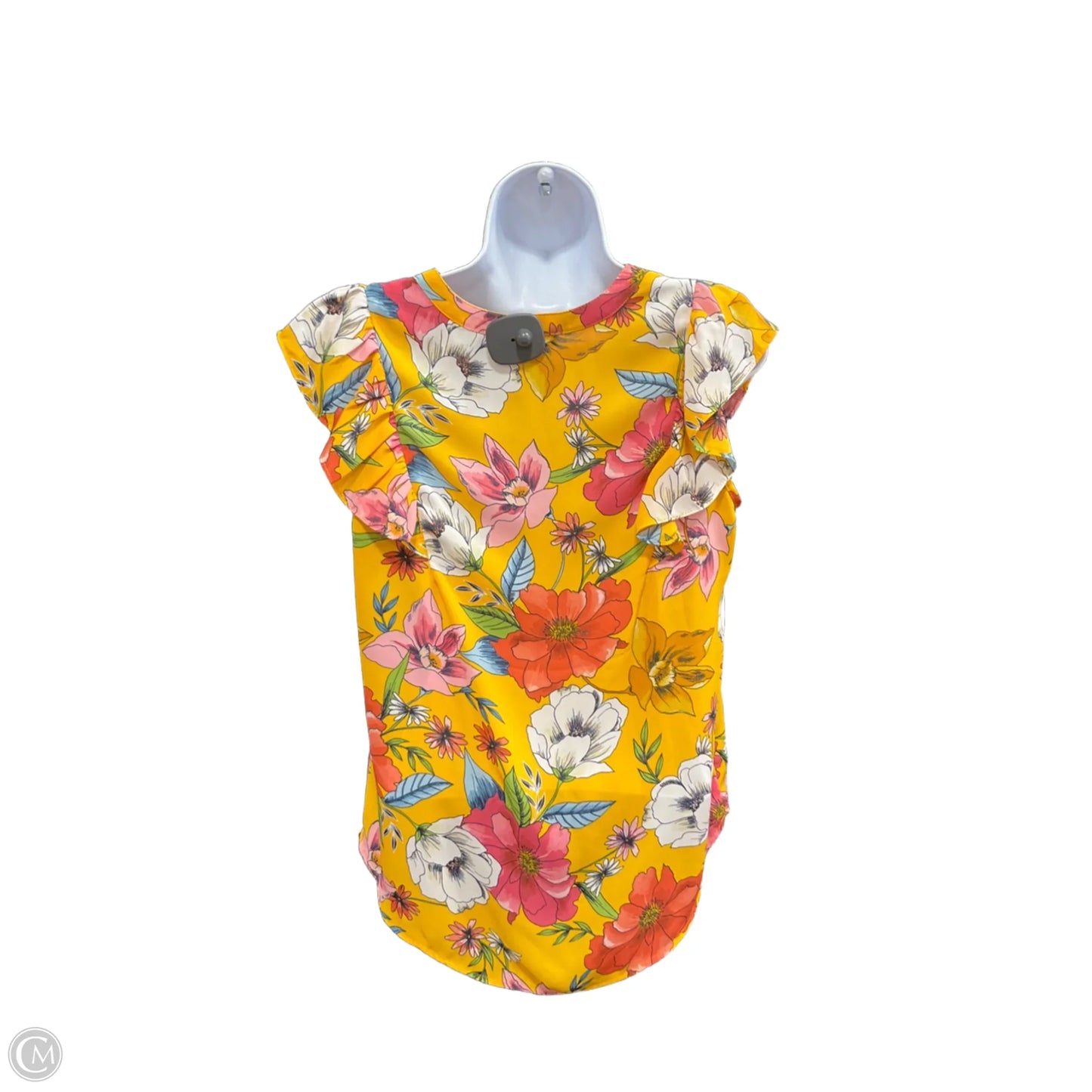 Top Short Sleeve By Dr2 In Yellow, Size: S