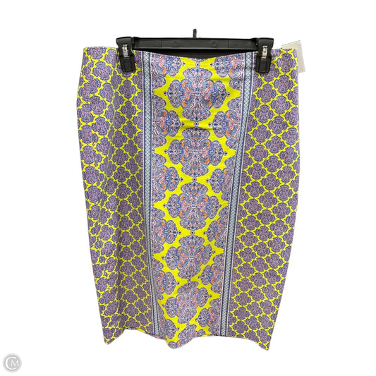 Skirt Midi By Limited In Purple & Yellow, Size: 12