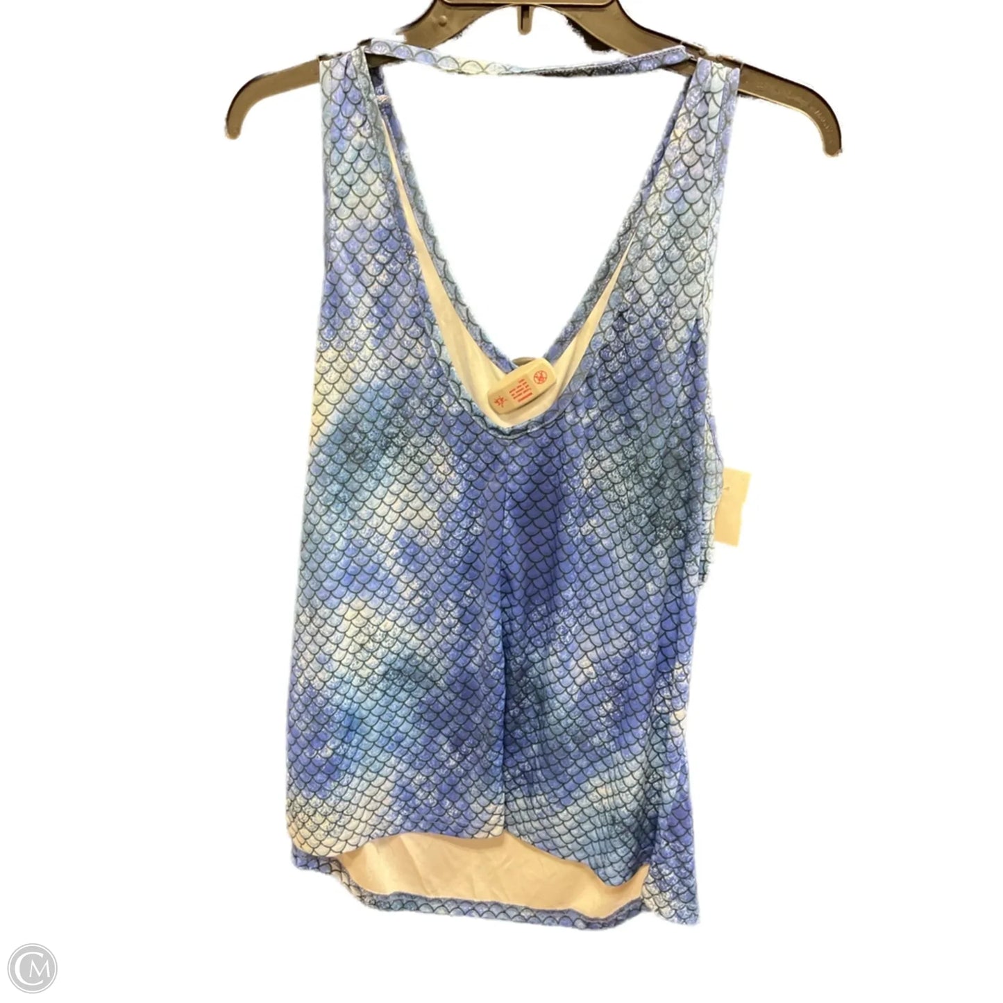 Swimsuit Top By Clothes Mentor In Blue, Size: Xl