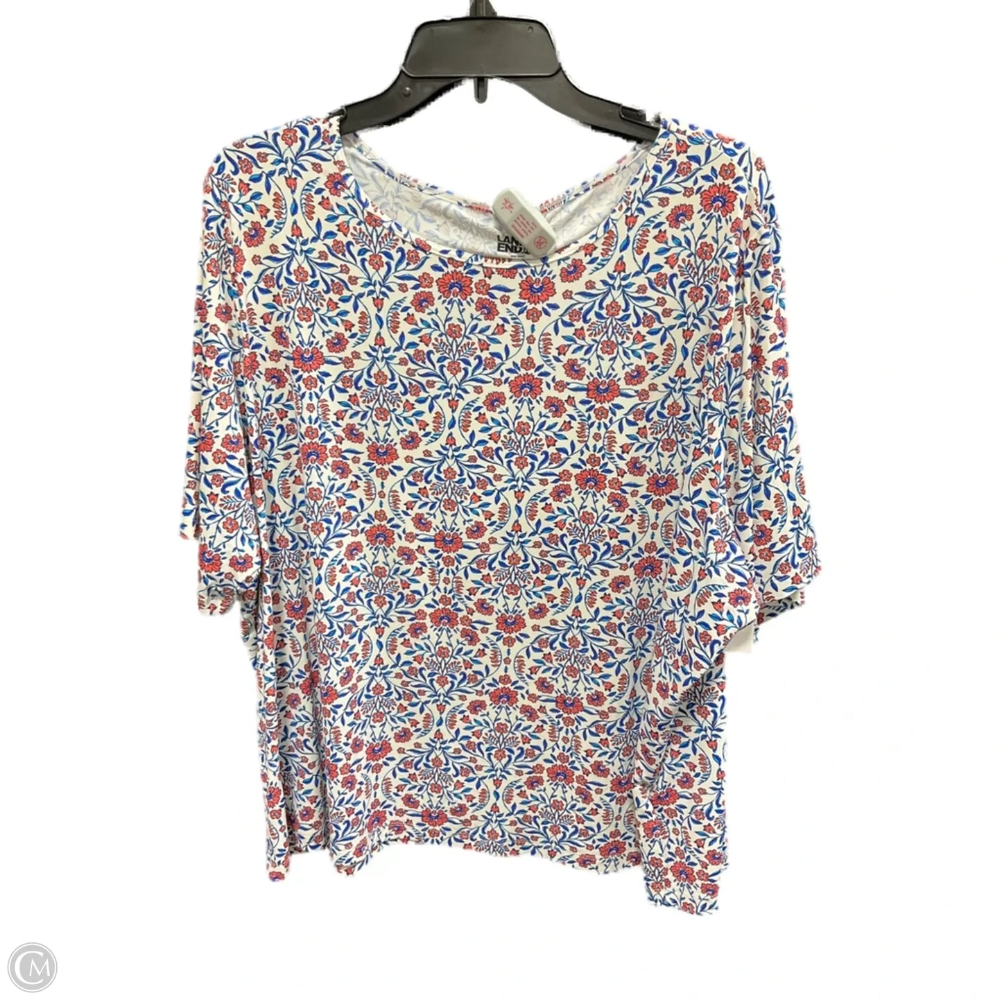 Swimsuit Top By Lands End In Floral Print, Size: 3x