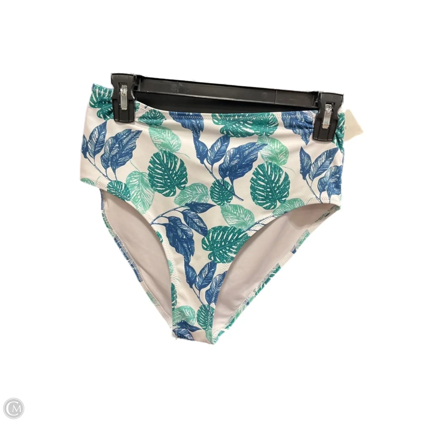 Swimsuit Bottom By Clothes Mentor In Blue & Green, Size: M