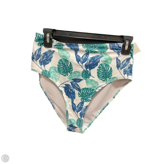 Swimsuit Bottom By Clothes Mentor In Blue & Green, Size: M