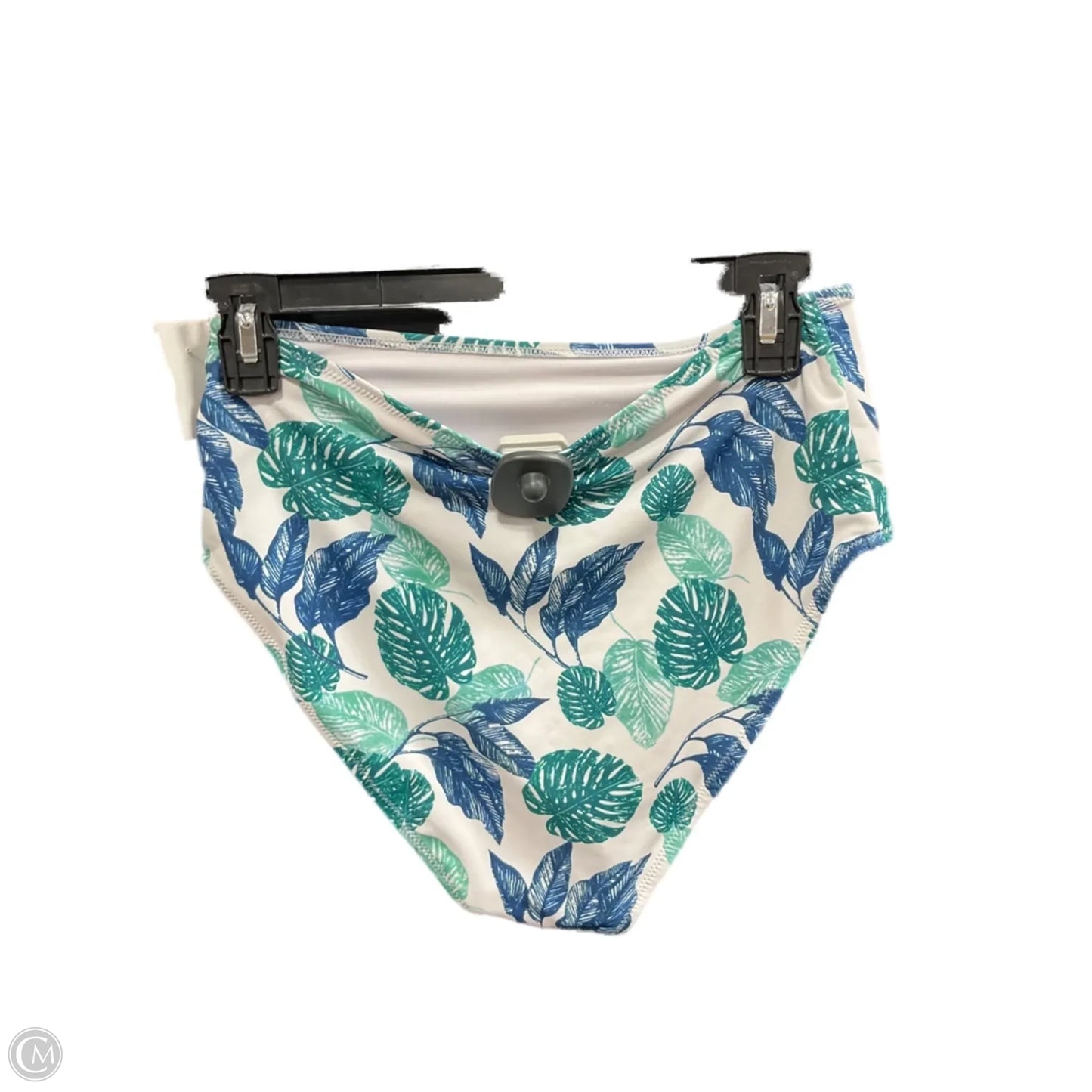 Swimsuit Bottom By Clothes Mentor In Blue & Green, Size: M