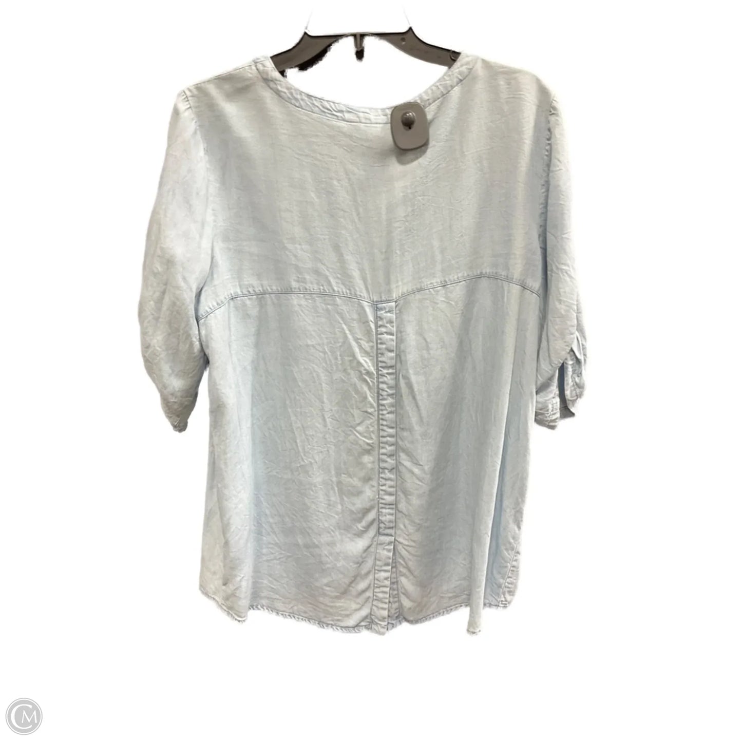 Top 3/4 Sleeve By Ellen Tracy In Blue, Size: L