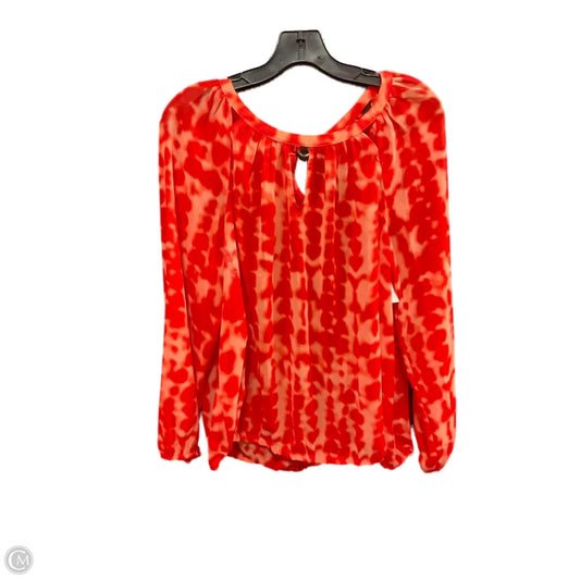Top Long Sleeve By Jennifer Lopez In Red, Size: Xl