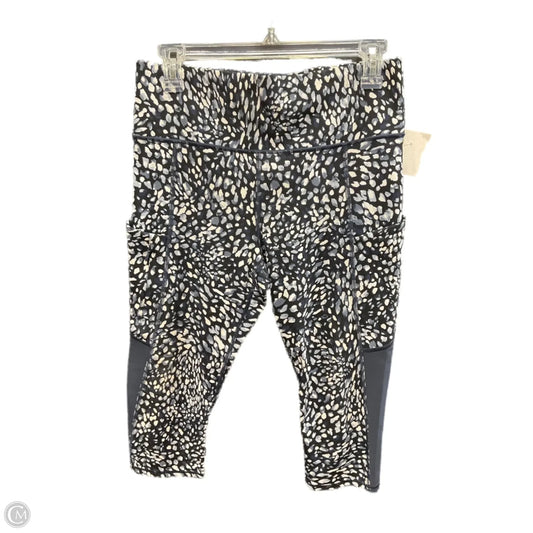 Athletic Leggings Capris By Athleta In Black & Blue, Size: M