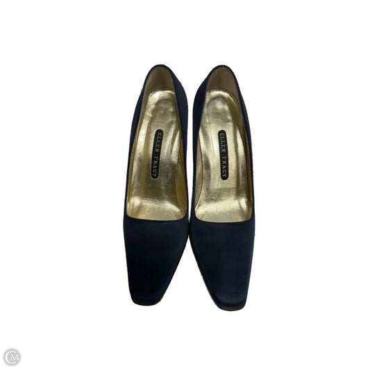 Shoes Heels Block By Ellen Tracy In Navy, Size: 7