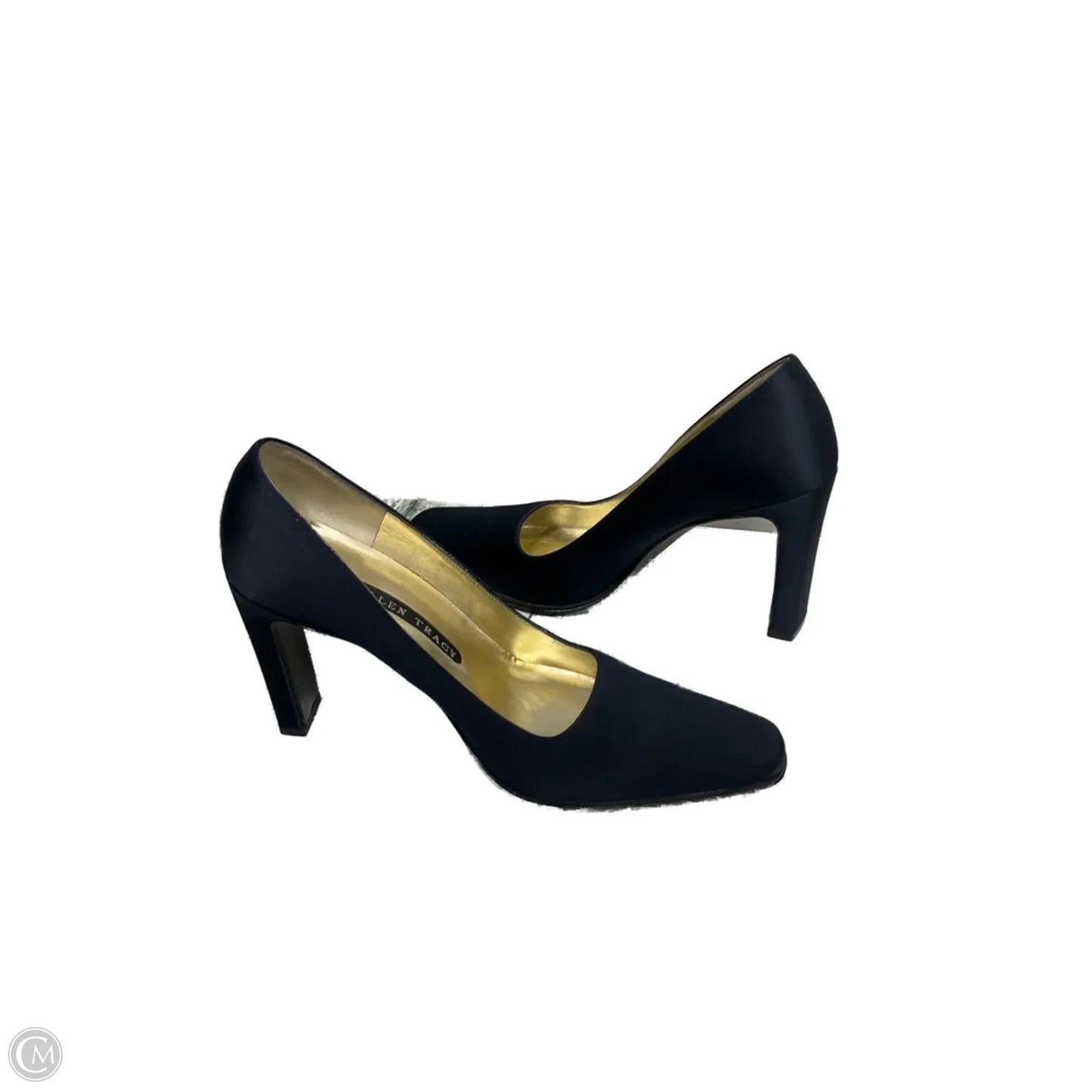 Shoes Heels Block By Ellen Tracy In Navy, Size: 7