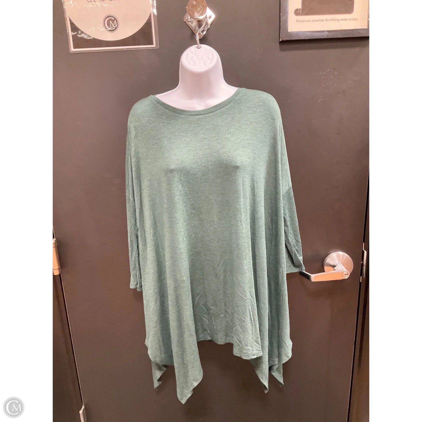 Top 3/4 Sleeve By Matilda Jane In Green, Size: L