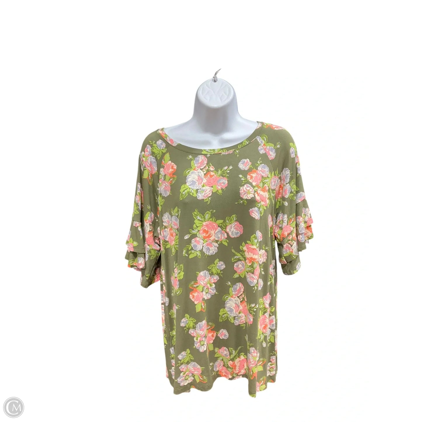 Top Short Sleeve By Matilda Jane In Green, Size: M