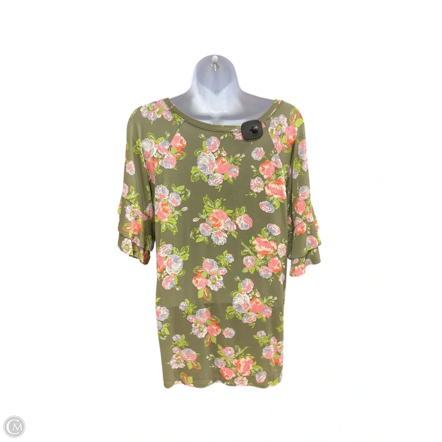 Top Short Sleeve By Matilda Jane In Green, Size: M