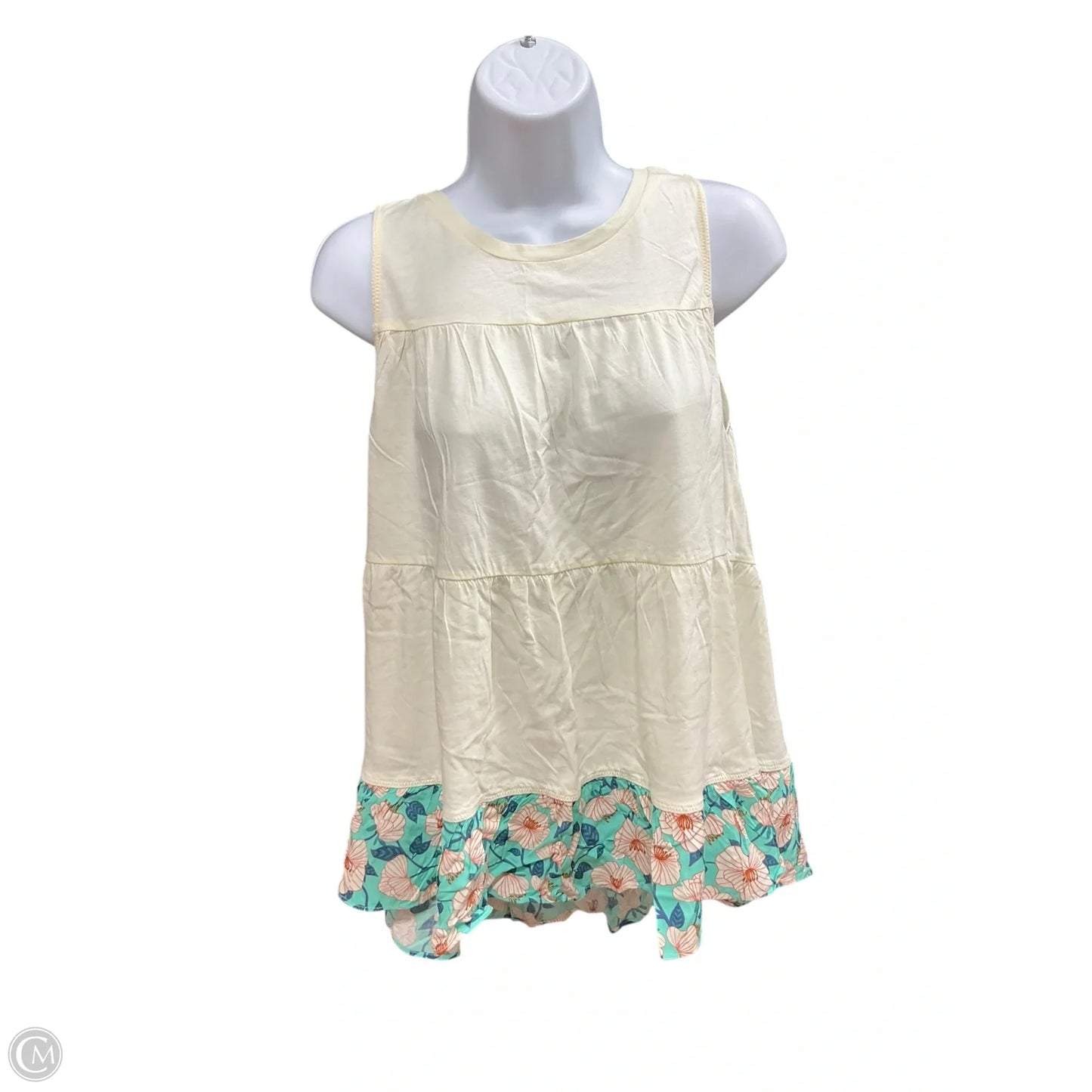 Top Sleeveless By Matilda Jane In Cream, Size: S