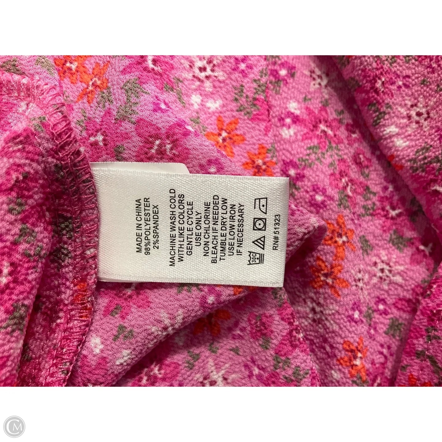 Top Sleeveless By Cece In Pink, Size: L