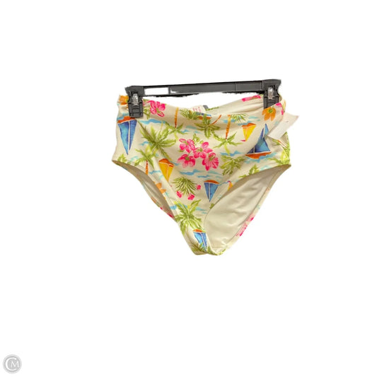 Swimsuit Bottom By Old Navy In Tropical Print, Size: M