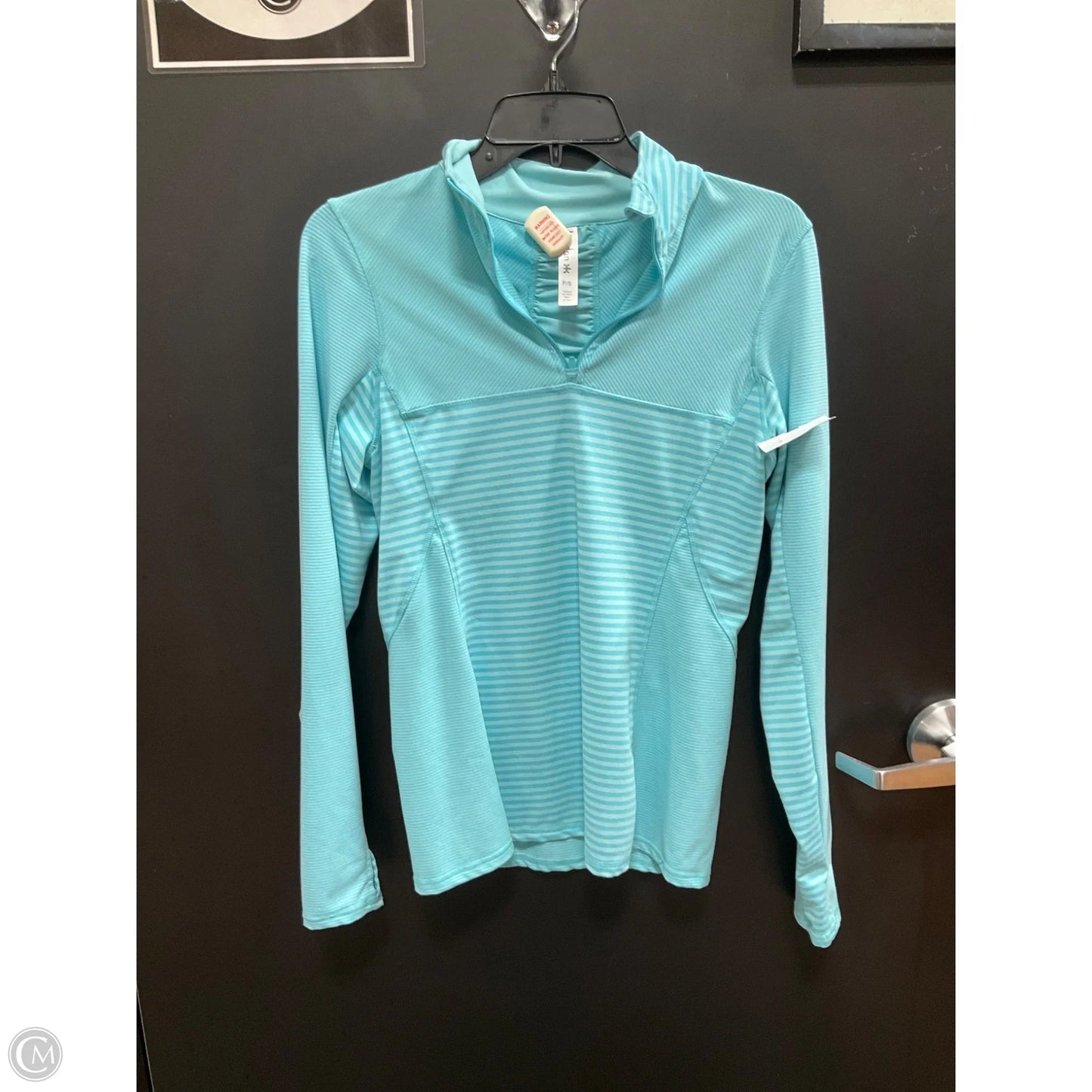 Athletic Jacket By Kyodan In Aqua, Size: S