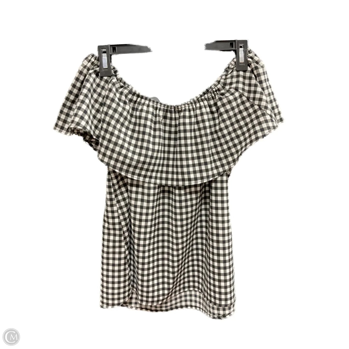 Top Short Sleeve By Sanctuary In Black & White, Size: S