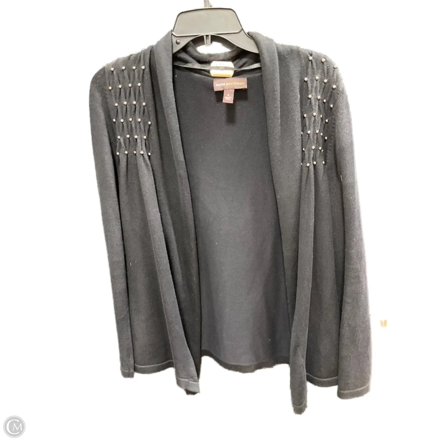 Cardigan By Dana Buchman In Black & Silver, Size: S