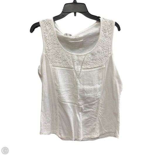 Top Short Sleeve By Ruff Hewn In White, Size: L